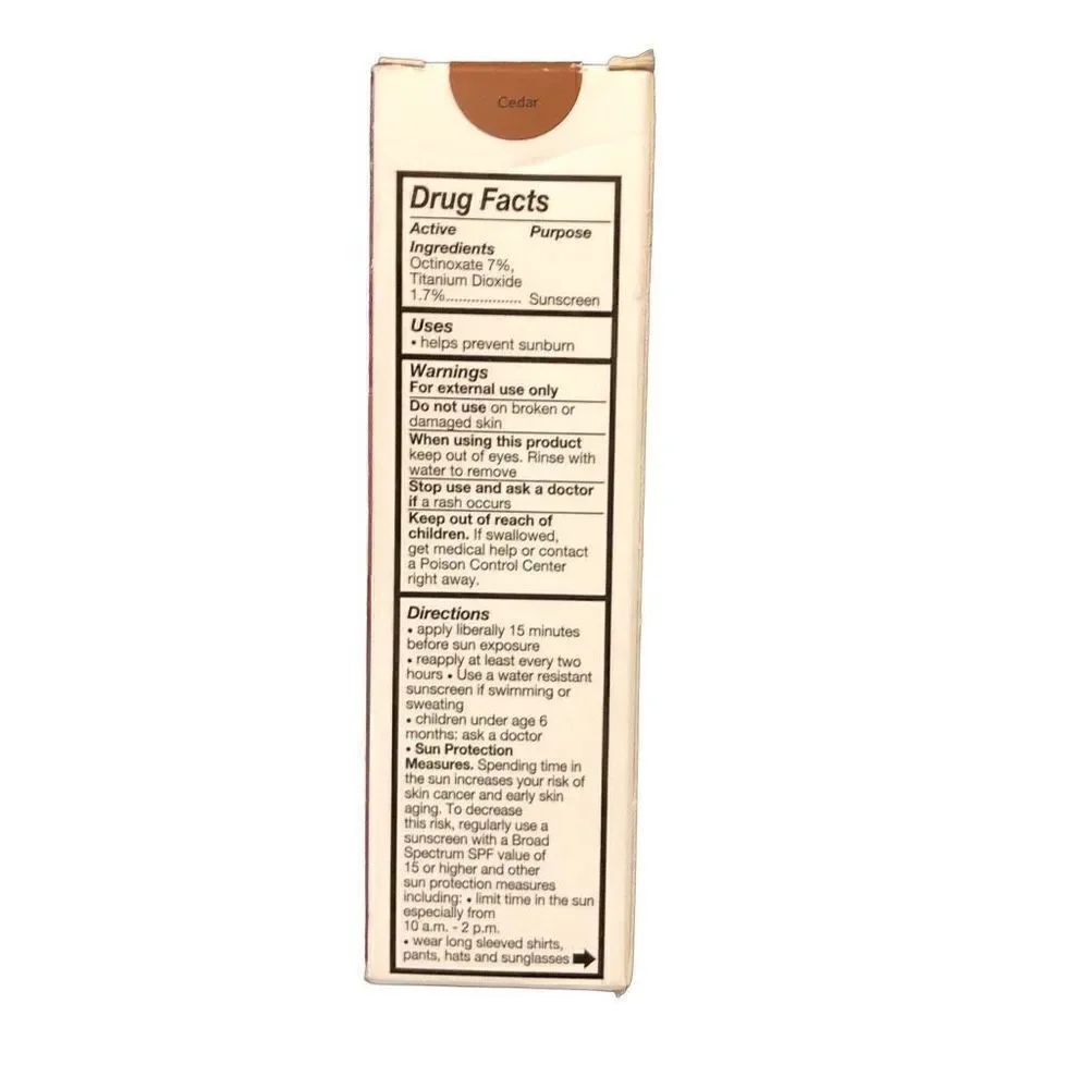 No7 Restore & Renew Multi Action Serum Foundation Cedar, 1 fl oz ea, NIB